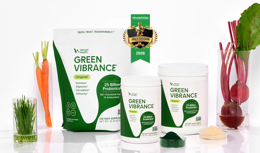 Vibrant Health's Green Vibrance was named best plant based product by 2026 Wholefoods Magazine Natural Choice Awards.