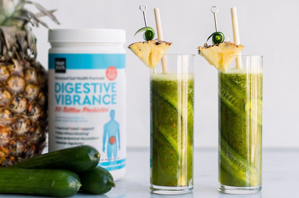Cucumber Pineapple Flax Smoothie