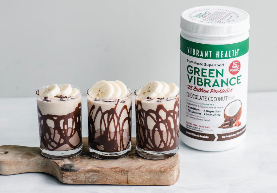 Chocolate Banana Smoothie Shooters
