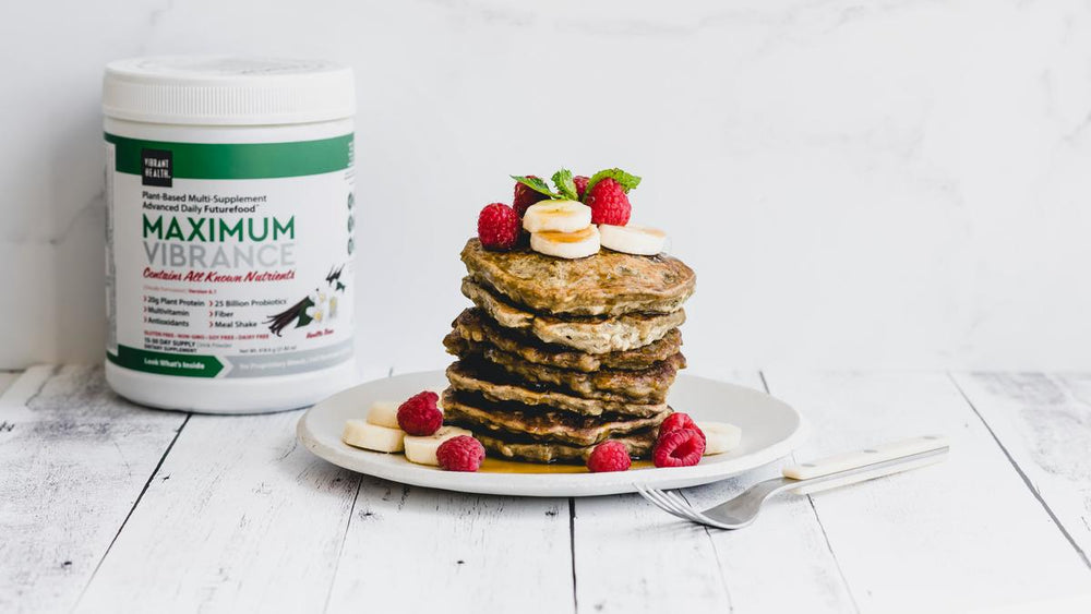 Fluffy Vanilla Protein Pancakes