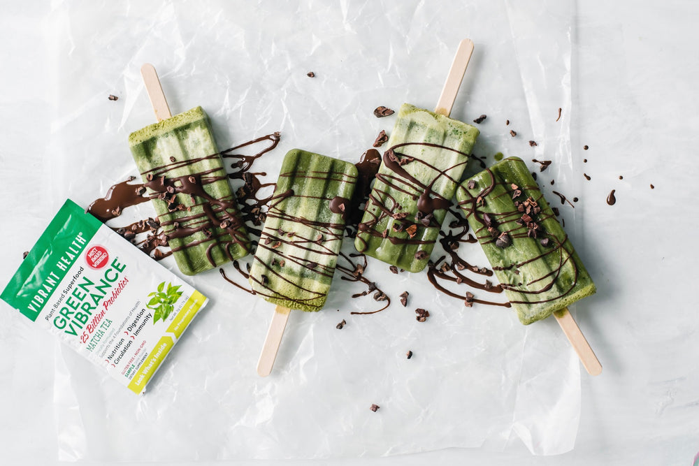 Matcha Green Tea Popsicles