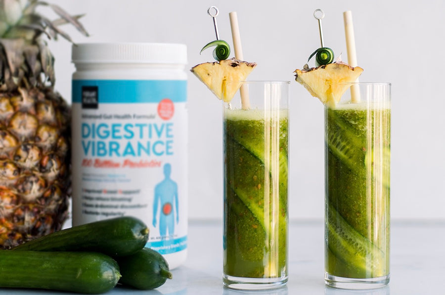 Cucumber Pineapple Flax Smoothie