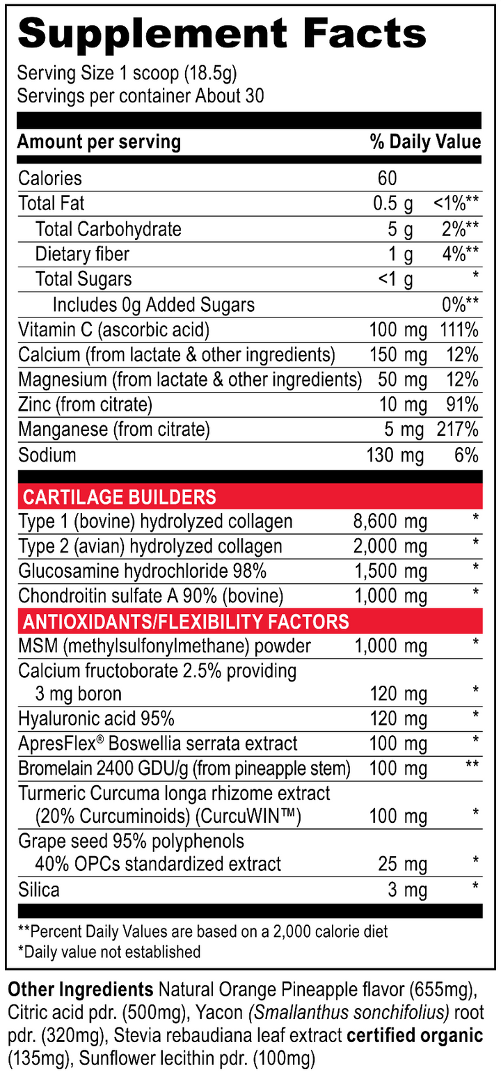 Joint Vibrance Comprehensive Joint and Cartilage Support