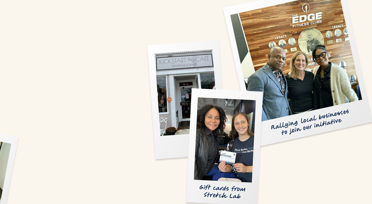 Photos from Vibrant Health Stronger Together campaign, a community initiative, with The Edge Fitness and Stretch Lab.